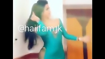 Arabic Transsexual Beauty Hiffa'S Seductive Performance