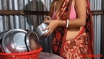 Indian Wife Reveals Her Sexuality In Rural Kitchen