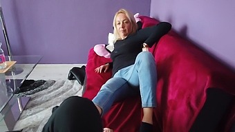 Initial Foot Adoration For A Fair-Haired Female, Tagged Under Foot Fetish And Blonde