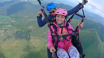 Adrenaline-Filled Paragliding Leads To Intense Squirting Orgasm At High Altitude