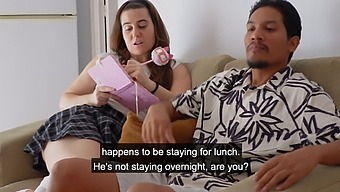 Martina'S Provocative Behavior With Her Father'S Acquaintance Is Both Amusing And Erotic