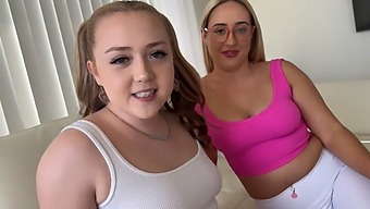 Thick Step Sisters Eva Nyx And Brookie Blair Engage In Household Fantasy Roleplay With Scott Stark